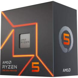 AMD Ryzen 5 7400F CPU 6 Core / 12 Thread - Max Boost 4.7Ghz - total 38 MB Cache - AM5 Socket - 65W TDP - No Integrated Graphics - Wraith Stealth Cooler Included