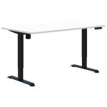 Accent Rapid Electric Standing Desk 1200x700 Snow/Black Caters for all users, Height adjustable from 695-1145mm. 3 x programmable height settings. Desk rises and falls quickly and quietly-20mm per second. Includes cable port for cable acces
