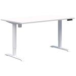 Accent Rapid Electric Standing Desk 1200x700 Snow/White Caters for all users, Height adjustable from 695-1145mm. 3 x programmable height settings. Desk rises and falls quickly and quietly-20mm per second. Includes cable port for cable acces
