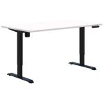 Accent Rapid Electric Desk 1800x800 Snow/Black Caters for all users, Height adjustable from 695-1145mm. 3 x programmable height settings. Desk rises and falls quickly and quietly-20mm per second. Includes cable port for cable access. S
