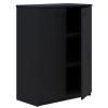 Accent Rapid Cabinet Hinged Door Storage 1200x900 (locking) Black Lockable. Delivered fully assembled. 2 x adjustable shelves