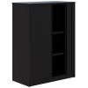 Accent Rapid Tambour Door Storage 1200x1200 (locking) Black Lockable. Delivered fully assembled. 2 x adjustable shelves