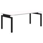 Accent Balance Single Desk - Size 1200x700mm - White TableTop With Black Base Fixed Height 720mm
