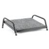 Fluteline Footrest - Black Frame With Grey Carpet - Board Size 450mm x 260mm - Height Adjustable Range 40mm-140mm