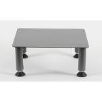 Fluteline Small Monitor Stand - Charcoal - Board Size 290mm x 290mm, - Height Adjustable Range 120mm-190mm, Made from steel, Powder coat finish,