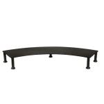 Fluteline Dual Monitor Stand - Charcoal- Board Size 900mm x 260mm, - Height Adjustable Range 120mm-190mm