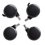 FlexiSpot W1 Office Standing Desk Caster Wheels - 4pcs/Set - Lockable -Thread M8x14mm - Compatible for Flexispot & Loctek Standing Desks