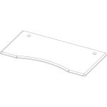 FlexiSpot Table Top Part - Curve MDF Desktop Only - 1400x700x25mm - White