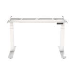 FlexiSpot E7 White Electric Standing Desk Frame Only, Dual Motors, 3-Stage, Height Range 580-1230mm, Horizontal Width Range 1125-1925mm,  Weight Capacity 125kgs, Memory Control Panel, Anti-collision sensor, Speed 38mm/s, Desktop Not Include