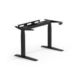 FlexiSpot E7 Pro Black Electric Standing Desk Frame Only, Dual Motors, 3-Stage, Height Range 635-1285mm Weight Capacity 160kgs, Memory Control Panel, Anti-collision sensor, Speed 40mm/s, Desktop Not Included
