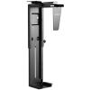 FlexiSpot Workstation Mount CH2B Under-Desk PC Mount Adjustable PC Holder, Height Adjust 300-565mm, Loading 30Kg, Thickness 70-200mm, NUC SFF Desktop Business PC Chasis Holder for Office & Home Study