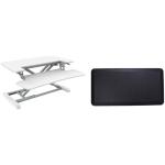 FlexiSpot Eco Ergonomic Deskalator Workstation With Standing Anti-Fatigue Mat - Work Surface 880x415mm, Removable Keyboard Tray Size 880x308mm, Height Adjustable 120-500mm, Stroke 380mm, Load Capacity 15kg