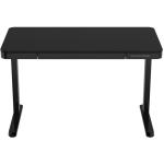 FlexiSpot Home & Office Black Tabletop Size 1200x600x12mm, With 1 USB-A + 1 USB-C Charging Port, Pull-out Drawer, With Anti Collision System - Height Range 720-1220mm - Max Load 45kg - 3 Years Warranty