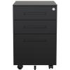 FlexiSpot CB31B Office Metal Filing Cabinet - 3 Drawers - Mobile Storage Unit - Lockable - Black - Dimensions: 390x500x600mm For Office, Commercial & Home Use FlexiSpot CB31B Office Metal Filing Cabinet - 3 Drawers - Mobile Storage Unit - Lockable - Black - Dimensions: 390x500x600mm For Office, Commercial & Home Use