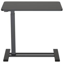 FlexiSpot H7 Height Adjustable Mobile Sofa & Bed Side Table With Cup Holder - Black - Desk Size 700x400x16mm - Gas Spring Height Range 660-1060mm - Load Capacity 7kg - Hidden Casters