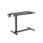 FlexiSpot H7 Duo Zone Height Adjustable Mobile Sofa & Bed Side Table With Cup Holder - Black - Flip Table Size 500x400x16mm Auxiliary 300x400x16mm - Height Range 650-1045mm - Load Capacity 7kg