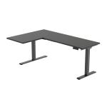 FlexiSpot E1L L-Shaped Corner Electric Standing Desk 1800x1200x600mm - Dual Motors - Height Range 710-1200mm - Weight Capacity 100kgs - Memory Control Panel, Anti-collision sensor, Speed 32mm/s