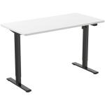 FlexiSpot E2 Essential Standing Desk - 1200x600x25mm - White Desktop/Black Frame - Single Motor - Height Adjustable Range 710-1210mm - Weight Capacity 70kg, Speed 25mm/s - UP/Down Controler With USB Port