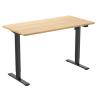 FlexiSpot E2 Essential Standing Desk - 1400x800x25mm - Honey Oak Colour Desktop/Black Frame - Single Motor - Height Adjustable Range 710-1210mm - Weight Capacity 70kg, Speed 25mm/s - UP/Down Controler With USB Port FlexiSpot E2 Essential Standing Desk - 1400x800x25mm - Honey Oak Colour Desktop/Black Frame - Single Motor - Height Adjustable Range 710-1210mm - Weight Capacity 70kg, Speed 25mm/s - UP/Down Controler With USB Port