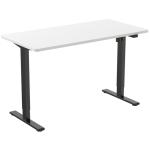 FlexiSpot E2 Essential Standing Desk - 1600x800x25mm - White Desktop/Black Frame - Single Motor - Height Adjustable Range 710-1210mm - Weight Capacity 70kg, Speed 25mm/s - UP/Down Controler With USB Port