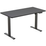 FlexiSpot E2 Pro Essential Standing Desk - 1200x600x25mm - Black Desktop/Black Frame - Single Motor - Height Adjustable Range 710-1210mm - Weight Capacity 70kg, Speed 25mm/s - 4 Presets Buttons Keypad with USB Ports (1x Type-A, 1x Type-C)