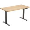 FlexiSpot E2 Pro Essential Standing Desk - 1400x800x25mm - Honey Oak Colour Desktop/Black Frame - Single Motor - Height Adjustable Range 710-1210mm - Weight Capacity 70kg, Speed 25mm/s - 4 Presets Buttons Keypad with USB Ports FlexiSpot E2 Pro Essential Standing Desk - 1400x800x25mm - Honey Oak Colour Desktop/Black Frame - Single Motor - Height Adjustable Range 710-1210mm - Weight Capacity 70kg, Speed 25mm/s - 4 Presets Buttons Keypad with USB Ports