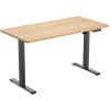 FlexiSpot E2 Pro Essential Standing Desk - 1400x700x25mm - Honey Oak Colour Desktop/Black Frame - Single Motor - Height Adjustable Range 710-1210mm - Weight Capacity 70kg, Speed 25mm/s - 4 Presets Buttons Keypad with USB Ports FlexiSpot E2 Pro Essential Standing Desk - 1400x700x25mm - Honey Oak Colour Desktop/Black Frame - Single Motor - Height Adjustable Range 710-1210mm - Weight Capacity 70kg, Speed 25mm/s - 4 Presets Buttons Keypad with USB Ports