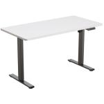 FlexiSpot E2 Pro Essential Standing Desk - 1400x700x25mm - White Desktop/Black Frame - Single Motor - Height Adjustable Range 710-1210mm - Weight Capacity 70kg, Speed 25mm/s - 4 Presets Buttons Keypad with USB Ports (1x Type-A, 1x Type-C)
