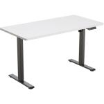 FlexiSpot E2 Pro Essential Standing Desk - 1600x800x25mm - White Desktop/Black Frame - Single Motor - Height Adjustable Range 710-1210mm - Weight Capacity 70kg, Speed 25mm/s - 4 Presets Buttons Keypad with USB Ports (1x Type-A, 1x Type-C)