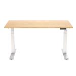 FlexiSpot E7 Premium Ergonomic Office Standing Desk WFH - 1400x800x25mm - Dual Motors - 3 Stage Height Range 580-1230mm - Programmable Height Memory Control - Anti-Collision Function - Weight Capacity 125kg - Honey Oak Color Table Top