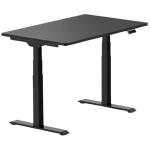 FlexiSpot E7 Premium Ergonomic Office Standing Desk WFH - 1400x700mm - Dual Motors - 3 Stage Height Range 580-1230mm - Programmable Height Memory Control - Anti-Collision Function - Weight Capacity 125kg - Black Table Top Black Base Frame