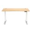 FlexiSpot E7 Premium Ergonomic Office Standing Desk WFH - 1400x700mm - Bamboo Curve Desktop White Frame - Dual Motors - 3 Stage Height Range 580-1230mm - Programmable Height Memory Control - Anti-Collision Function - Weight Capacity 125kg FlexiSpot E7 Premium Ergonomic Office Standing Desk WFH - 1400x700mm - Bamboo Curve Desktop White Frame - Dual Motors - 3 Stage Height Range 580-1230mm - Programmable Height Memory Control - Anti-Collision Function - Weight Capacity 125kg