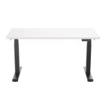 FlexiSpot E7 Premium Ergonomic Office Standing Desk WFH - 1400x700mm - Dual Motors - 3 Stage Height Range 580-1230mm - Programmable Height Memory Control - Anti-Collision Function - Weight Capacity 125kg - WhiteTable Top With Black Base Fra