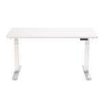 FlexiSpot E7 Premium Ergonomic Office Standing Desk WFH - 1600x800mm - Dual Motors - 3 Stage Height Range 580-1230mm - Programmable Height Memory Control - Anti-Collision Function - Weight Capacity 125kg - WhiteTable Top, White Base Frame