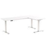 FlexiSpot E7L L-Shape Corner Electric Standing Desk 1800x1200x600mm - Triple Motors & Legs, 3-Stage Height Range 635-1290mm Horizontal Width Range 1125-1925mm,  Weight Capacity 150kgs, Memory Control Panel, Anti-collision sensor, Speed 38mm