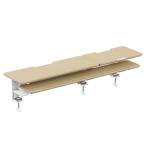 KONIC Monitor & Laptop Riser - White - Dimensions 1060x275x296mm - Weight Capacity (Per layer) 35kg/10kg