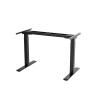 Loctek Electric Standing Desk Frame Only Dual Motor Two-Stage, Height Range 710-1200mm, Weight Capacity 100kgs, Desktop Width Range 1200-1800mm, Memory Control Panel, Anti Collision System, Speed 32mm/s, Desktop Not Included DSKLCK268