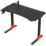 Loctek GET119-L Gaming Desk - Electric Height Adjustable - Height Memory Control Panel - Desktop Size 1200x600x18mm - RGB Light - Headphone & Controller & Cup Holder - Max Load 50kg - 3 Years Warranty