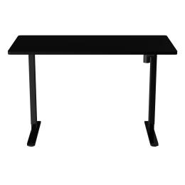 Loctek Ergonomic Eco Office Standing Desk - 1200x600x25mm - Single Motor - Weight Capacity 70KG - 2 Stage Height Adjustable 710-1210mm - Speed 25mm/s - Sound <50dB - Black Table Top with Black Base Frame - 2 Years Warranty