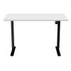 Loctek Ergonomic Eco Office Standing Desk - 1400x700x25mm - Single Motor - Weight Capacity 70KG - 2 Stage Height Adjustable 710-1210mm - Speed 25mm/s - Sound <50dB - White Table Top with Black Base Frame - 2 Years Warranty Loctek Ergonomic Eco Office Standing Desk - 1400x700x25mm - Single Motor - Weight Capacity 70KG - 2 Stage Height Adjustable 710-1210mm - Speed 25mm/s - Sound <50dB - White Table Top with Black Base Frame - 2 Years Warranty