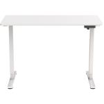Loctek Ergonomic Basic Standing Desk - Single Motor - 1200x600x16mm Spliced Tabletop - White - Weight Capacity 70KG - Memory Control Panel - 2 Stage Height Adjustable 735-1180mm - Speed 15mm/s - Sound <50dB