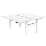 Loctek ET223H Ergonomic - 1400x700mm x2 White Tabletop & Frame Double Sided Shared Office Desk - Loading 125KG - Dual Motors
