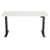 Loctek Ergonomic Pro Office Standing Desk - Dual Motor - 1200x600x25mm - 2 Stage Height Range 710-1200mm - Programmable Height Memory Control - Anti-Collision Function - Weight Capacity 100kg - White Table Top With Black Base Frame Loctek Ergonomic Pro Office Standing Desk - Dual Motor - 1200x600x25mm - 2 Stage Height Range 710-1200mm - Programmable Height Memory Control - Anti-Collision Function - Weight Capacity 100kg - White Table Top With Black Base Frame