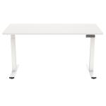 Loctek Ergonomic Pro Office - 1400x700mm - Dual Motor Standing Desk - 2 Stage Height Range 710-1200mm - Programmable Height Memory Control - Anti-Collision Function - Weight Capacity 100kg - White Table Top With White Base Frame - 3 Years W
