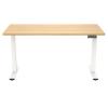 Loctek Ergonomic Pro Office - 1600x800mm - Dual Motor Standing Desk - 2 Stage Height Range 710-1200mm - Programmable Height Memory Control - Anti-Collision Function - Weight Capacity 100kg - Honey Oak ColorTable Top With White Base Frame - Loctek Ergonomic Pro Office - 1600x800mm - Dual Motor Standing Desk - 2 Stage Height Range 710-1200mm - Programmable Height Memory Control - Anti-Collision Function - Weight Capacity 100kg - Honey Oak ColorTable Top With White Base Frame -