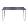 Miro GF156-14-m49 Rustic Gray/White  M49/S01 Office Table Rustic Gray Laminate Top & White Steel Frame 1400x600x750mm