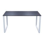 Miro GF156-14-m49 Rustic Gray/White  M49/S01 Office Table Rustic Gray Laminate Top & White Steel Frame 1400x600x750mm