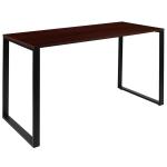 Miro GF156-14-M23 Mahogany M23/Black Terni Office Desk Mahogany Laminate Top & Black Steel Frame 1400x600x750mm