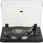 Rekkord F100P AT3600L Cartridge  with 33 & 45 RPM Automatic Entry Level Turntable - Black Line Level RCA Output - Wood Chassis in Folding Technique