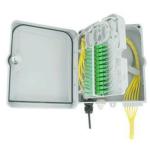 Dynamix FWEIP12 Lockable Indoor/Outdoor     Fibre Termination Box - 12 position SC Simplex - IP65,UV Resistant